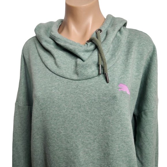 PUMA Women's Refresh Long Sleeve Pullover Hoodie Laurel Wreath Size Large - Picture 3 of 12